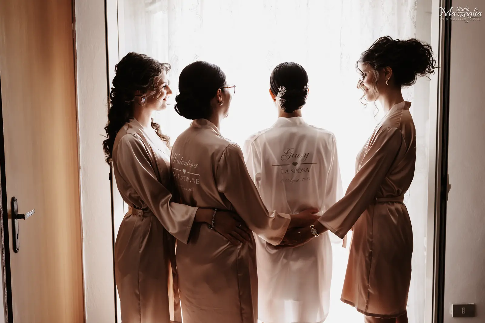 La sposa Giusy e le damigelle La sposa Giusy e le damigelle