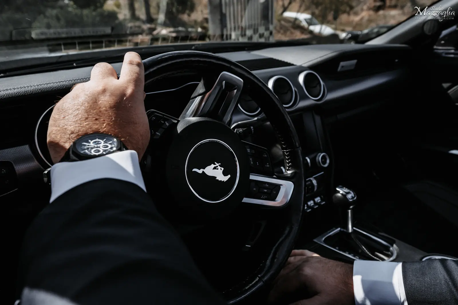 Dettaglio guida Mustang