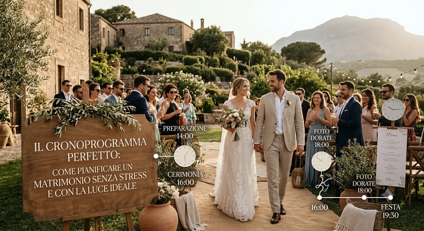Il Cronoprogramma Perfetto: Come Pianificare un Matrimonio Senza Stress e con la Luce Ideale