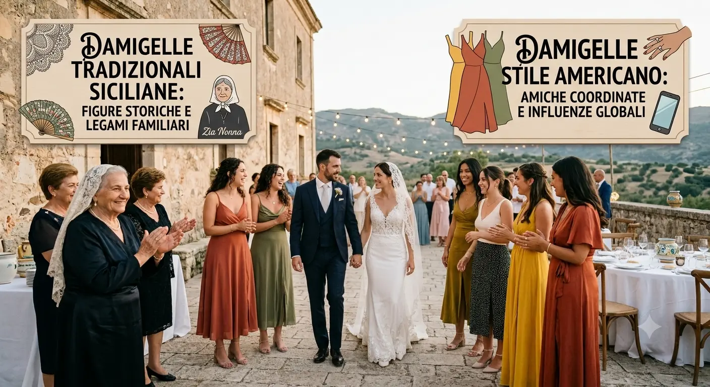 Damigelle al Matrimonio: Differenze tra lo Stile Americano e la Tradizione Siciliana